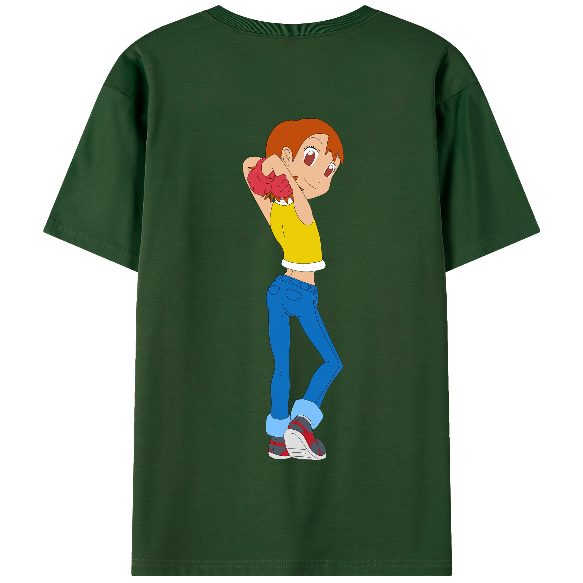 （画像用） Digimon デジタルモンスター/デジモン 綿100％半袖Tシャツ（背面プリント）
